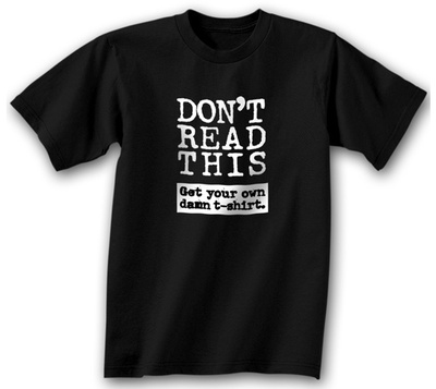 Don`t Read This. Get Your Own