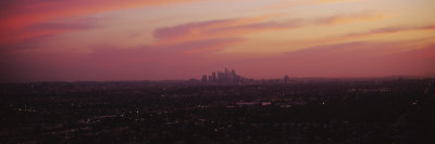High Angle View of Los Angeles, California, USA