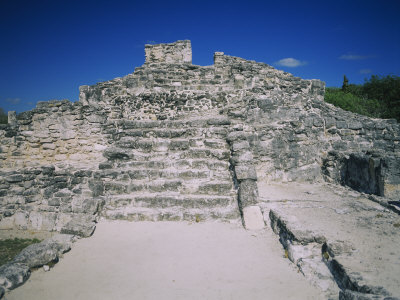 Ruins of an Ancient Building, El Rey Ruins, Cancun, Quintana Roo, Mexico