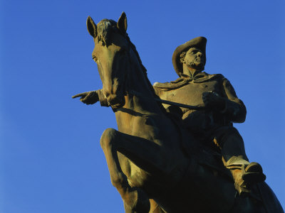Low Angle View of a Statue of Sam Houston, Sam Houston Monument, Houston, Texas, USA