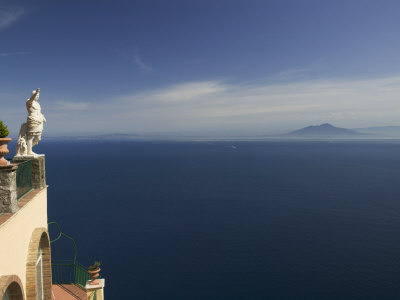 Statue in the Balcony of a Hotel, Ceasar Augustus Hotel, Anacapri, Capri, Naples, Campania, Italy