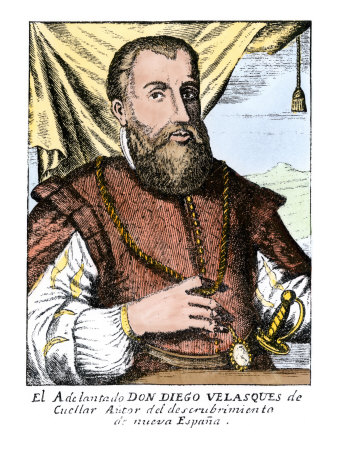 Diego Velazquez De Cuellar, Spanish Conqueror of Cuba