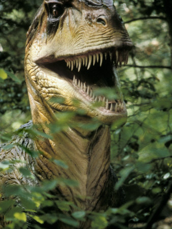 Model of Allosaurus Dinosaur at the National Zoo, Washington Dc