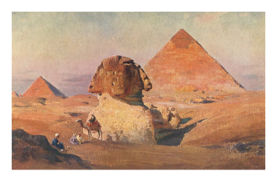 Sphinx, Pyramids and Camel