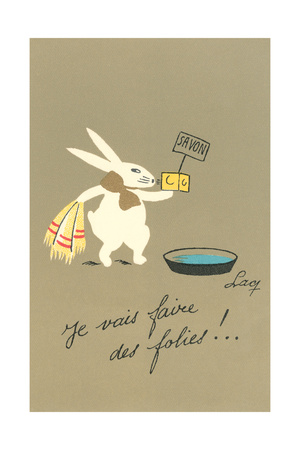 Rabbit Preparing to Bathe