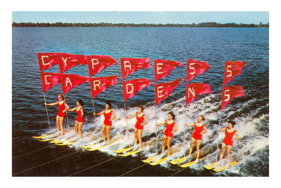 Water Skiers, Cypress Gardens, Florida