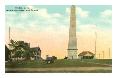 Monument and School, Groton, Connecticut