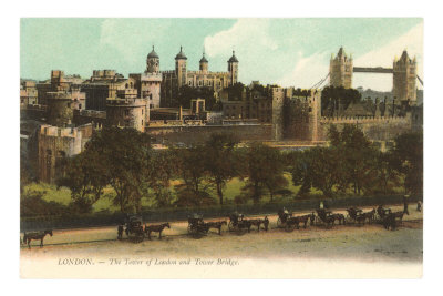Tower of London and Bridge, London, England