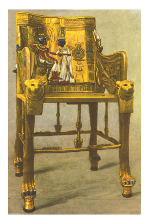 Gold Chair from King Tut Tomb, Egypt