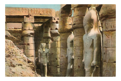 Pharaoh Statues, Luxor, Egypt