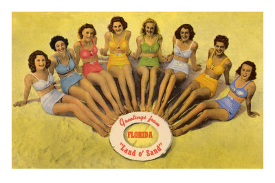 Bathing Beauties on Beach, Florida