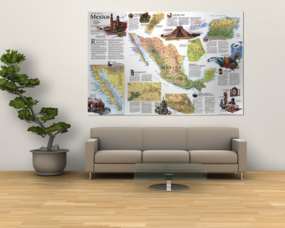 Travelers Map Of Mexico Map 1994