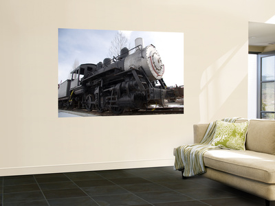 Buy An Old Steam Engine Sits on a Siding at AllPosters.com