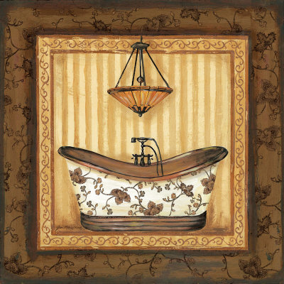 Copper Paisley Bath I