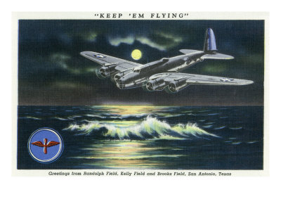 San Antonio, Texas - Greetings from Randolph, Kelly, and Brooks Fields, Keep 