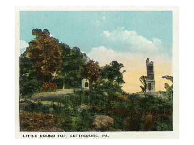 Gettysburg, Pennsylvania - View of Little Round Top, c.1928