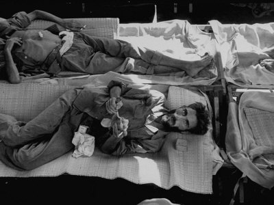 French Pow Being Fed Upon His Return