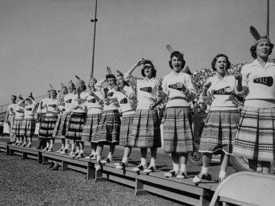 Cheerleaders at Florida State University Poster