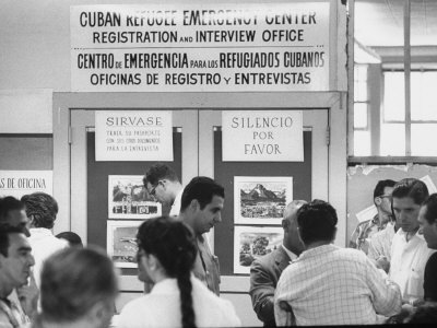View of a Cuban Refugee Registration Center