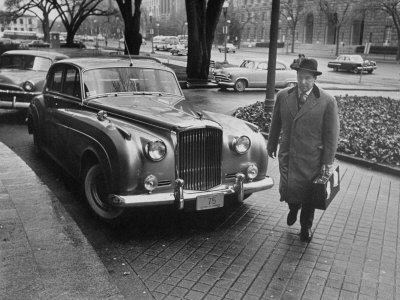 Chief of Protocol Wiley T. Buchanan Jr. Walking by a Bentley