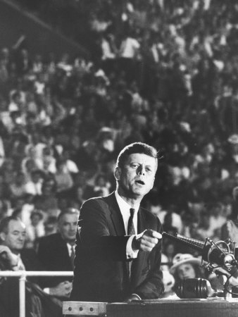Sen. John F. Kennedy Speaking at the 1960 Democratic National Convention