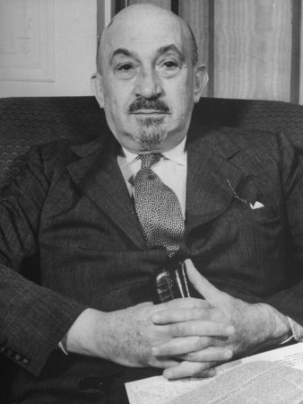 Portrait of Jewish Rabbi, Religious Leader, and Future President of Israel Dr. Chaim Weizmann