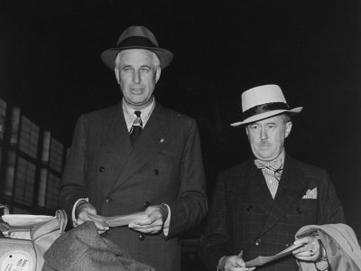 Editors Merrill Church Meigs and Roy Howard Aboard the Yankee Clipper