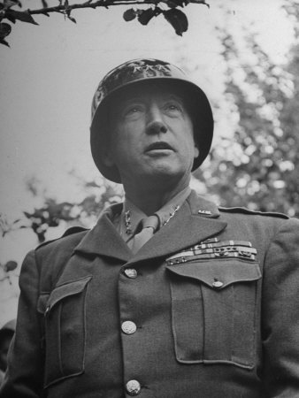 General George S. Patton in Normandy, France