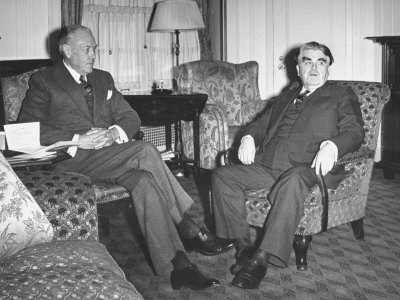 Labor Leader John L. Lewis Meeting with Myron Taylor