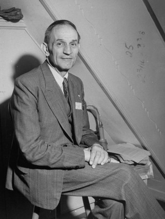 Martin Niemoller Seated-At World Council of Churches