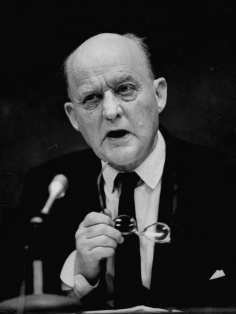 Dr. Reinhold Niebuhr Speaking at the Union Theological Seminary