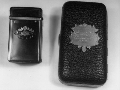 Snuff Box and a Cigar Case Belonging to Charles Dickens