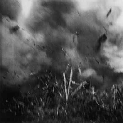 Wwii Action on Iwo Jima. Photographer W. Eugene Smith Was Wounded Taking Photo of This Explosion