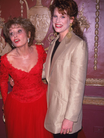 Newswoman Barbara Walters with Her Daughter, Jackie Gruber