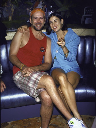 Married Actors Bruce Willis and Demi Moore