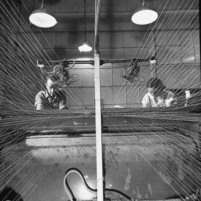 Men and Women Working Together in the Textile Factory