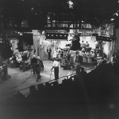 Overall View of Production Scene from TV Series "I Love Lucy," Showing the Nightclub