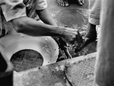 Monks Washing Feet before 