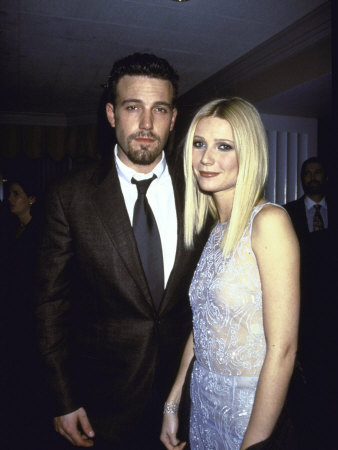 Actors Ben Affleck and Gwyneth Paltrow at Film Premiere of their "Shakespeare in Love"
