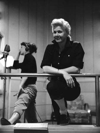 Actresses Allyn Ann Mclerie and Doris Day During Rehearsals for the Film "Calamity Jane"