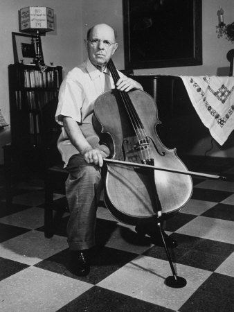 Cellist Pablo Casals at His Home - Buy this premium photographic print at AllPosters.com