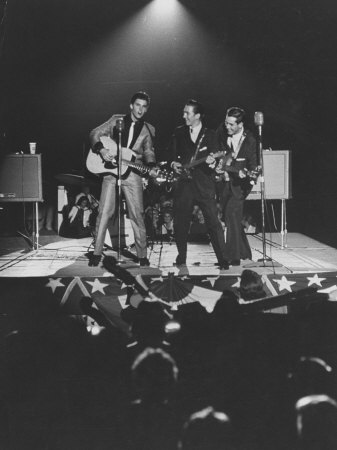 Singer Ricky Nelson and Band During a Performance