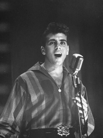 Rock and Roll Singer Fabian Onstage During Concert