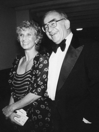 Actress Cloris Leachman Attending Benefit Event with Actor Ed Asner