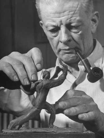 Feininger Andreas - Feininger Andreas -Sculptor <b>Cecil Howard</b> Molding the ... - LMVIF00Z
