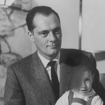Conrad Hilton II and Son at their Home in Beverly Hills