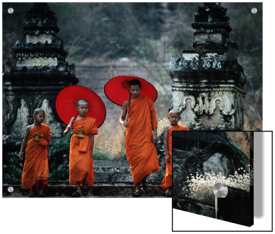 Novice Monks at Doi Kong Mu Temple, Mae Hong Son, Thailand