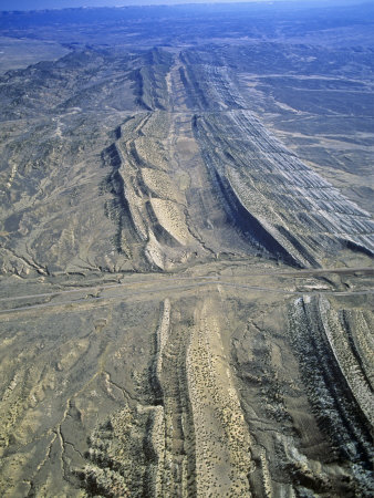 Aerial View of Hogbacks, Utah, USA