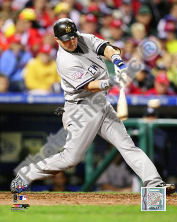Nick Swisher Game three of the 2009 MLB World Series Poster