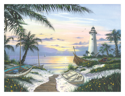Lighthouse Landing Poster